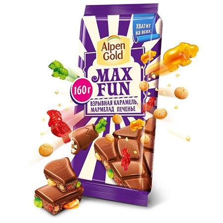 Шоколад-Альпен-Голд-Голд Максфан печенье
