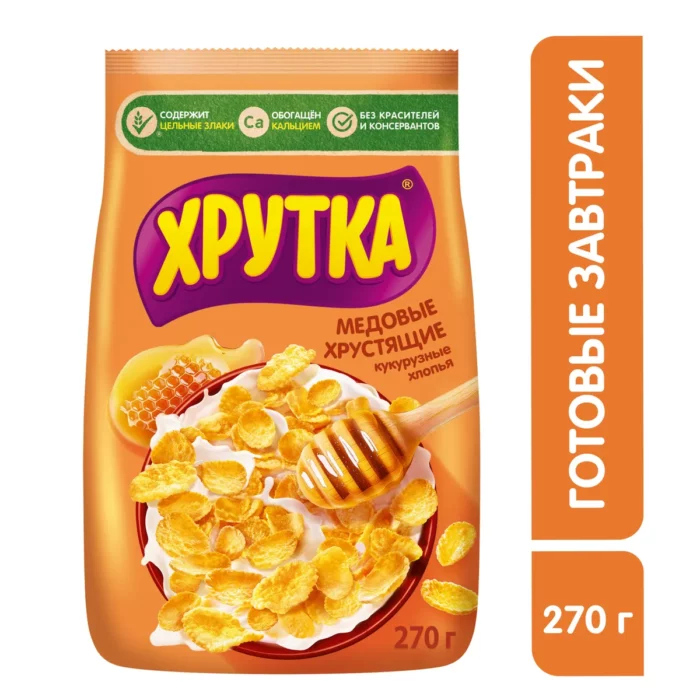 Хрутка хлопья медовые хрустящие