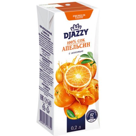 Сок Djazzy апельсиновый