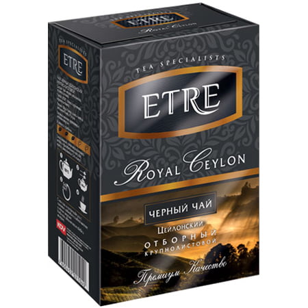 Чай Этре (Etre) «Royal Ceylon» черный цейлонский крупнолистовой, 100 гр.