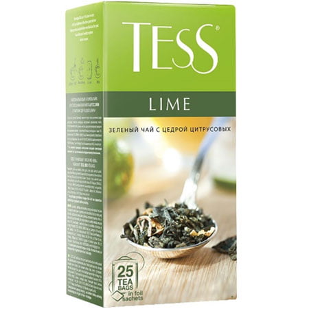 Чай Тесс (Tess) Лайм зелёный 25 пакетиков