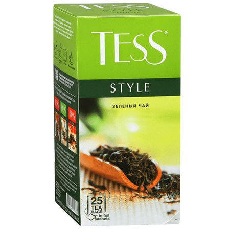 Чай Тесс (Tess) Стайл зелёный с добавками 25 пакетиков