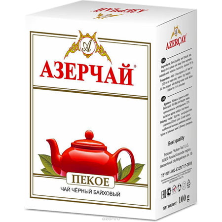 Чай Азерчай черный байховый пекое 100 гр.