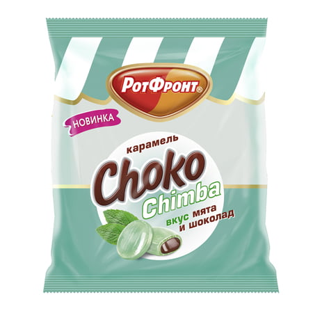 Карамель Choko Chimba вкус мята и шоколад, 250гр