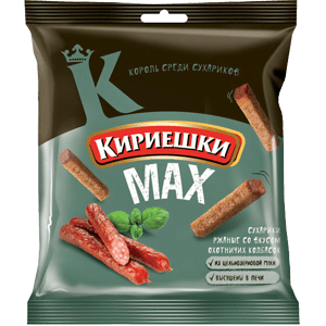 Сухарики «Кириешки Maxi» со вкусом охотничьих колбасок