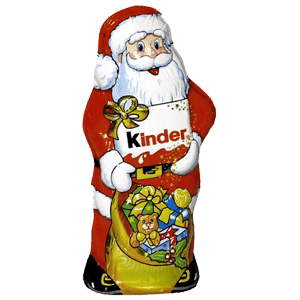 Шоколад фигурный Киндер Дед Мороз, 55гр.