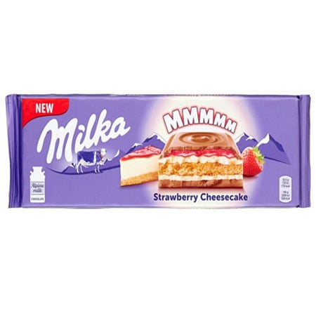 Шоколад Милка молочный Чизкейк клубника печенье 300г