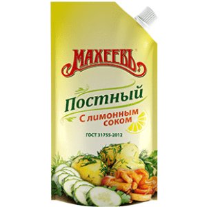 Майонез Махеевъ "Постный" с лимонным соком 190 гр.