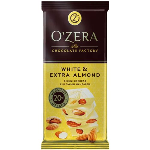 Шоколад-O`Zera-белый-White&Extra-Almond