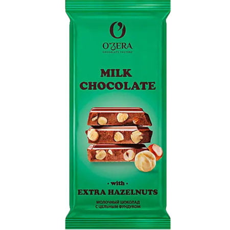 Шоколад O`Zera молочный с фундуком