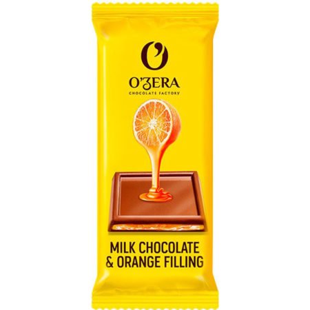 Шоколад O`Zera Milk & Orange с желейной начинкой