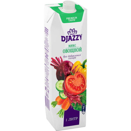 Сок Djazzy овощной микс 1 литр