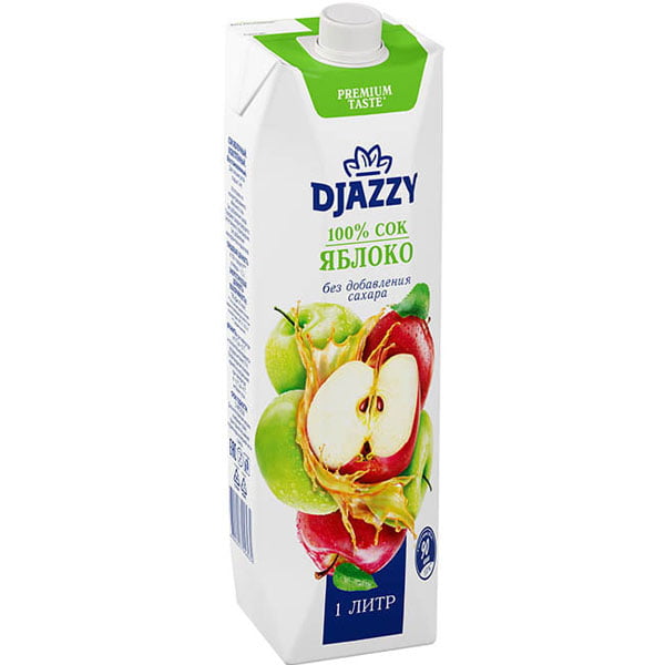 Сок Djazzy яблочный 1 литр