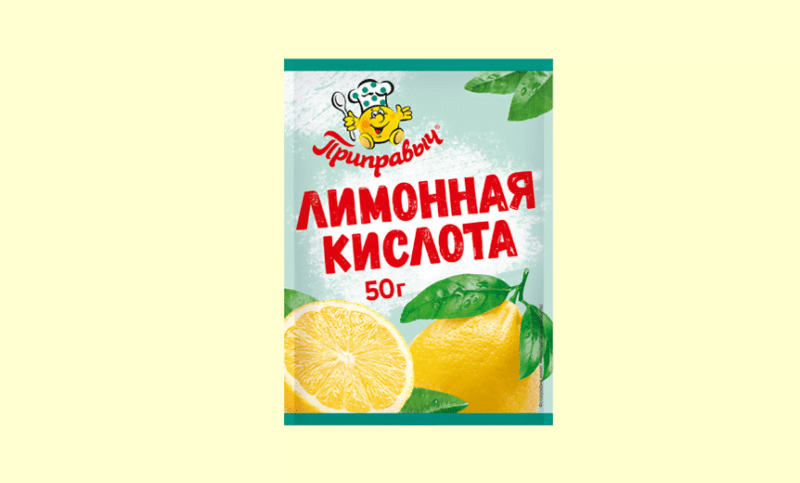 Приправыч  Лимонная кислота 50 грамм * 48