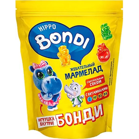 Жевательный мармелад Hippo Bondi