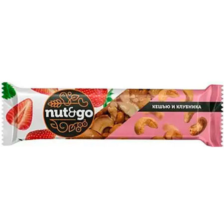 Батончик Nut and Go кешью клубника