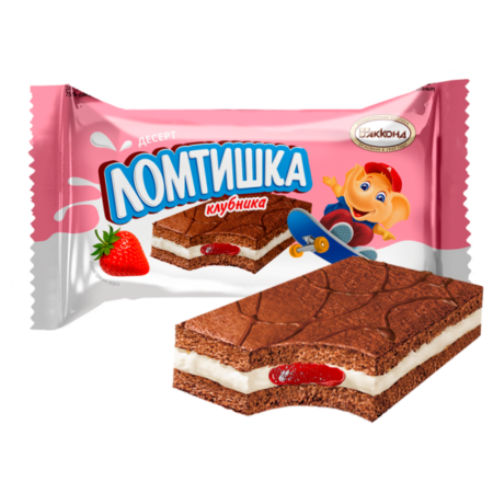 пирожное акконд Десерт ЛОМТИШКА Клубника