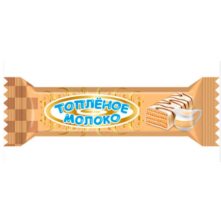 Батончик Топленое молоко вафельный