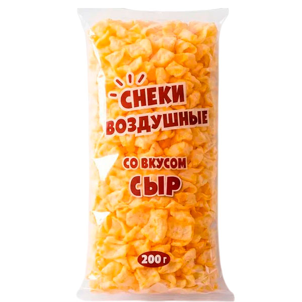 снеки воздушные со вкусом сыра